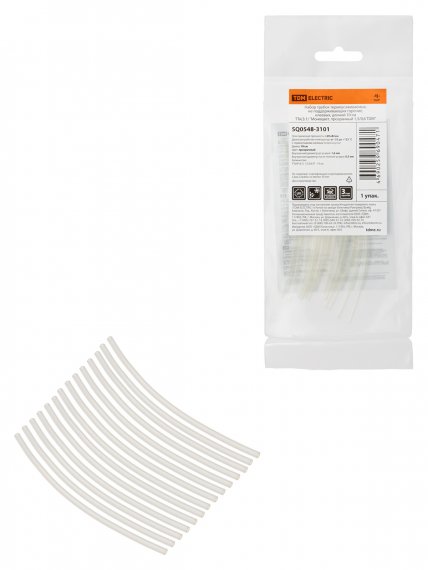 Фотография товара 'Tdm SQ0548-3101 Набор трубок термоусаживаемых, клеевых ТТк(3:1)'