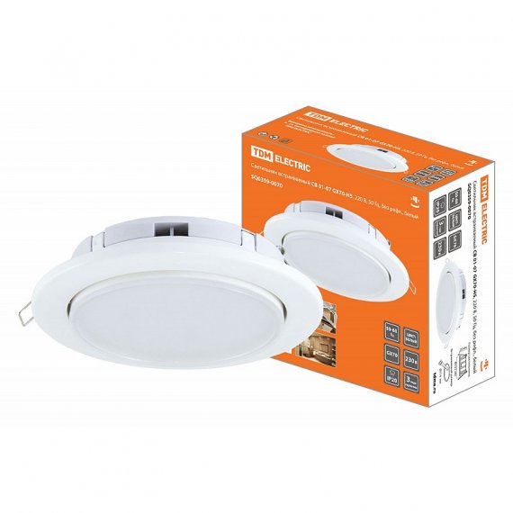 Фотография товара 'Tdm SQ0359-0070 Светильник встраиваемый СВ 01-07 GX70-H5, 220 В, 50 Гц'