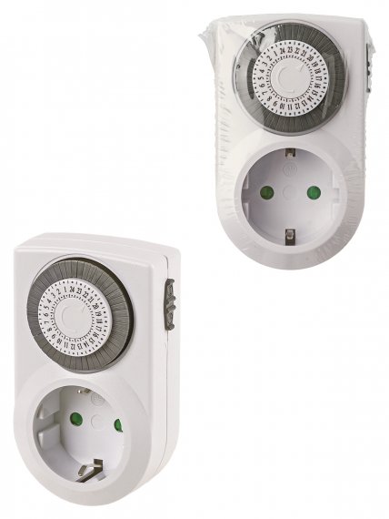 Фотография товара 'Tdm Таймер розеточный ТРМ-Н-01-30мин/24ч-10А (суточный), SQ1506-0101'