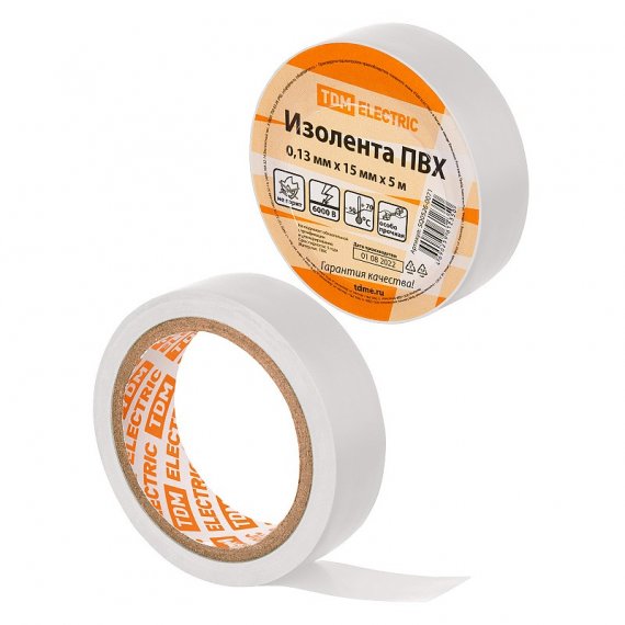 Фотография товара 'Tdm SQ0526-0071 Изолента ПВХ 0,13х15мм'