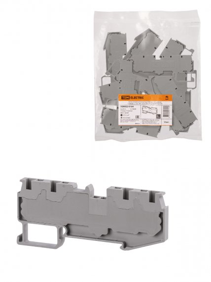 Фотография товара 'Tdm Зажим клеммный безвинтовой ЗКБ быстрого зажима 4 вывода 2,5 мм2 24А, SQ0822-0164'