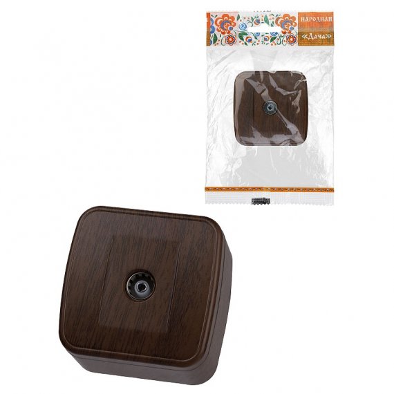 Фотография товара 'Tdm SQ1824-0073 Розетка TВ простая (0-2400 Гц, "мама") открытой установки, IP20'