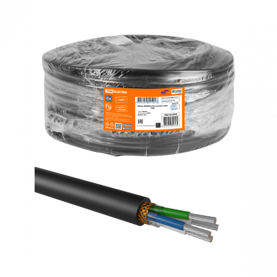 Фотография товара 'Tdm SQ0130-0060 Кабель МКЭШнг(A)-LS 4x0,5 (200м)'