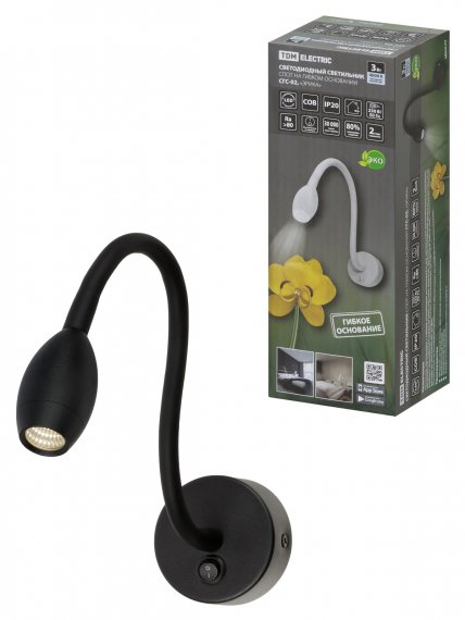 Фотография товара 'Tdm Спот на гибком основании СГС-02, 3 Вт, COB, 270 лм, 4000 К, IP20, "Эрика", SQ0358-0381'