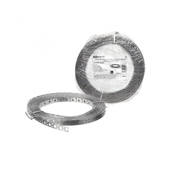 Фотография товара 'Tdm SQ2907-0701 Лента монтажная перфорированная прямая 12x0,55 мм'