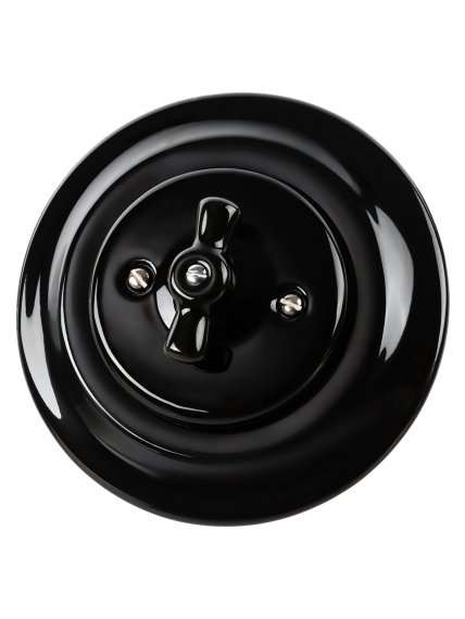 Фотография товара 'Tdm Выключатель скрытой установки фарфоровый поворотный с ручкой (бантик) 10А, SQ1820-0220'