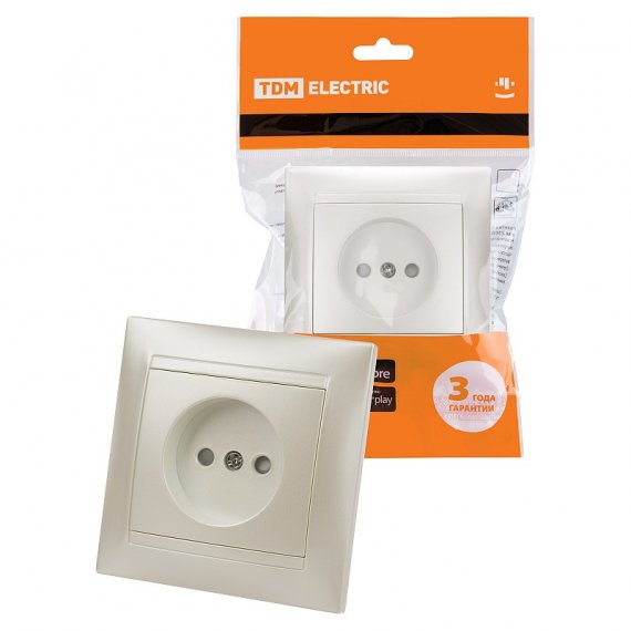 Фотография товара 'Tdm SQ1815-0810 Розетка 2П 10А 250В с защ. шт.'