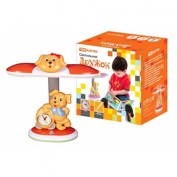 Фотография товара 'Tdm SQ0337-0012 Светильник Дружок настол/часы 220В, 11Вт, G23'