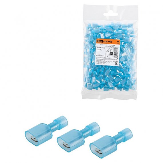 Фотография товара 'Tdm SQ0504-0011 Разъем РпИп 2,5-6 плоский (папа) нейлоновый'