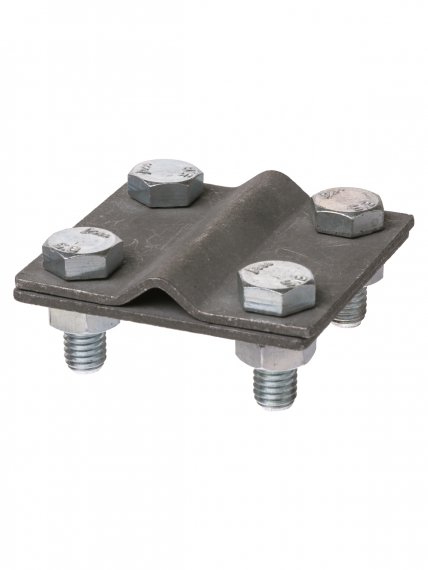 Фотография товара 'Tdm Зажим соединительный 4-х болтовой полоса-прут, полоса 30х4 - прут ?6-10 мм, термодиффузия, SQ2401-0039'