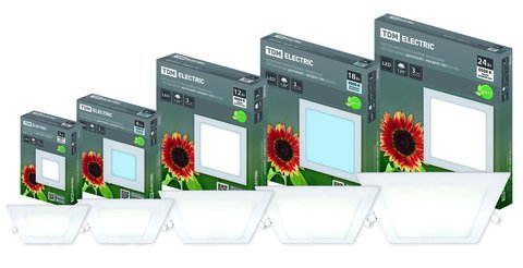 Фотография товара 'Tdm Светильник ультратонкий встраиваемый светодиодный "Даунлайт" квадрат СВО 12 Вт 6500К SQ0329-0117'