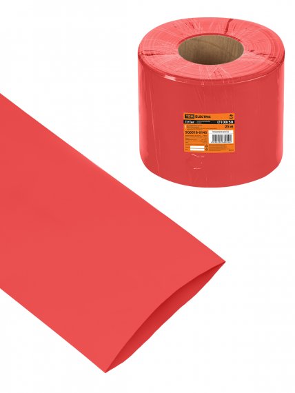 Фотография товара 'Tdm SQ0518-0145 Термоусаживаемая трубка ТУТнг 100/50 красная (25 м/ролл)'