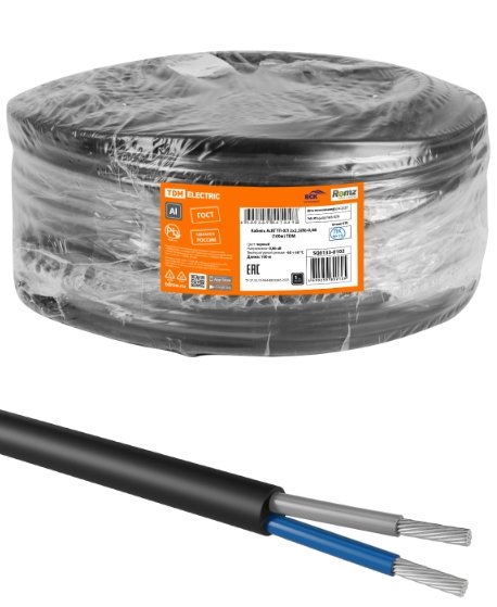 Фотография товара 'Tdm SQ0133-0103 Кабель АсКГТП-ХЛ 2х4(N)-0,66 ГОСТ'