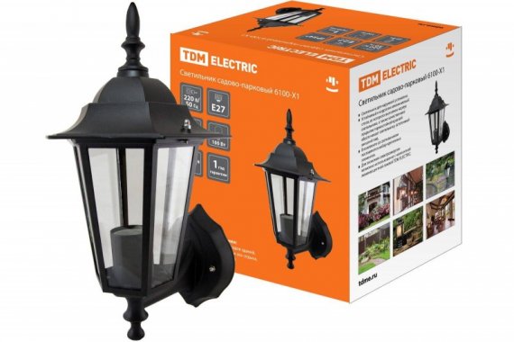 Фотография товара 'Tdm Светильник 6100-01 садово-парковый шестигранник, 100Вт SQ0330-0006'