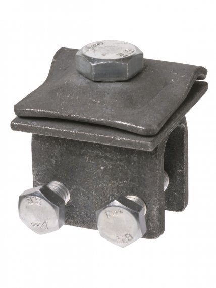 Фотография товара 'Tdm Держатель фальцевый стальной зажим с 2-х болтовым креплением для прута ?6-10 мм, SQ2402-3282'