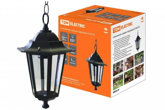 Фотография товара 'Tdm Светильник 6100-05 садово-парковый шестигранник, 100Вт, SQ0330-0010'
