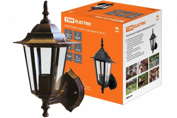 Фотография товара 'Tdm Светильник 6100-11 садово-парковый шестигранник, 100Вт SQ0330-0016'