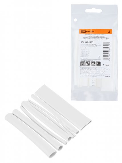 Фотография товара 'Tdm Набор трубок термоусаживаемых, клеевых "Моноцвет-диапазон, SQ0548-2305'