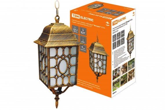 Фотография товара 'Tdm Светильник садово-парковый "Беседка" 60 Вт SQ0330-0335'