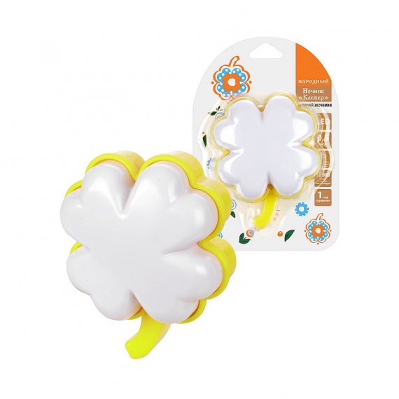 Фотография товара 'Tdm SQ0357-0070 Ночник "Клевер" с датчиком освещенности, 0,5 Вт, желтый, 220 В'