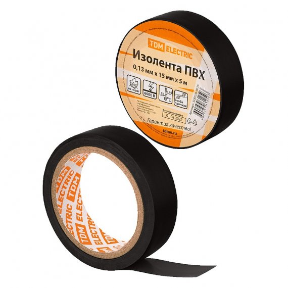 Фотография товара 'Tdm SQ0526-0076 Изолента ПВХ 0,13х15мм'
