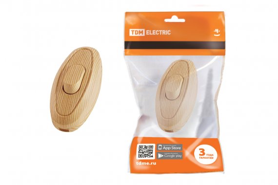 Фотография товара 'Tdm Выключатель на шнур 6А 250В ЭКО, SQ1806-0224'