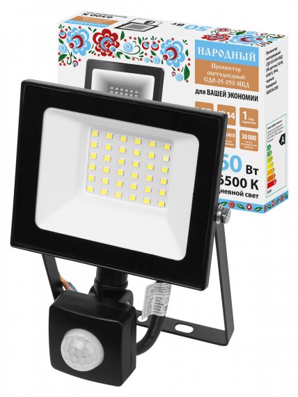 Фотография товара 'Tdm SQ0336-0292 Прожектор СДО-05-050-ИКД (ИК датчик) 50 Вт, 4000 лм, 6500 К, 220-240 В, IP44'