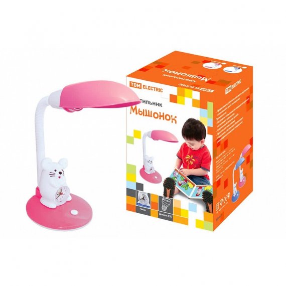 Фотография товара 'Tdm SQ0337-0041 Светильник Мышонок настол/часы 220В, 11Вт, Е27'