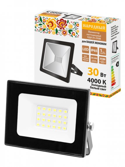 Фотография товара 'Tdm SQ0336-0314 Прожектор СДО-05-030 30 Вт, 2400 лм, 4000 К, 220-240 В, IP65'