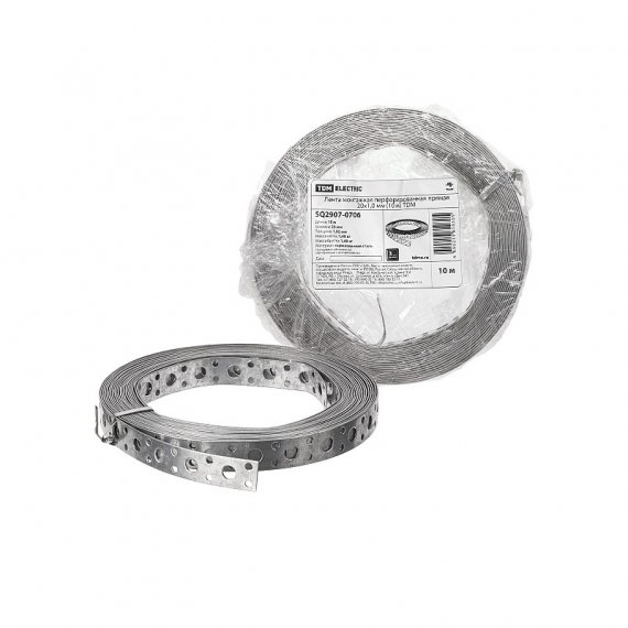 Фотография товара 'Tdm SQ2907-0706 Лента монтажная перфорированная прямая 20x1,0 мм'