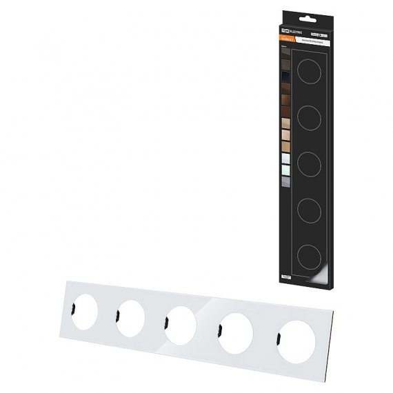 Фотография товара 'Tdm SQ1819-0006 Рамка пятипостовая хрустально-белая'