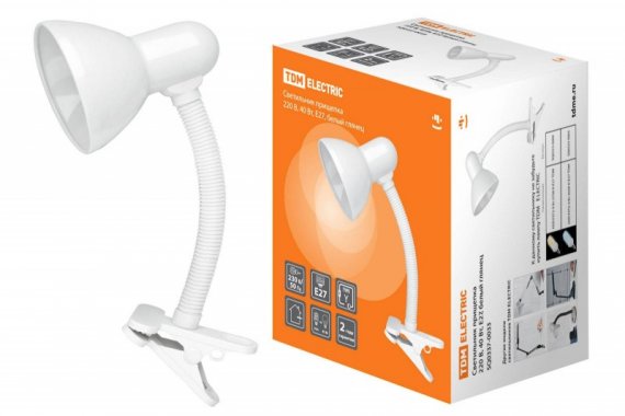 Фотография товара 'Tdm Светильник прищепка 220В, 40Вт, E27 SQ0337-0033'