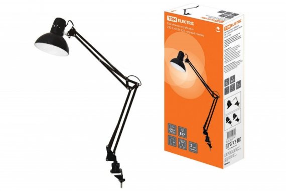 Фотография товара 'Tdm Светильник струбцина 220В, 40Вт, E27 SQ0337-0029'