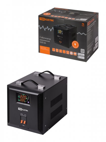 Фотография товара 'Tdm Стабилизатор напряжения БСР1-5,0 кВА электронный переносной, SQ1201-0036'