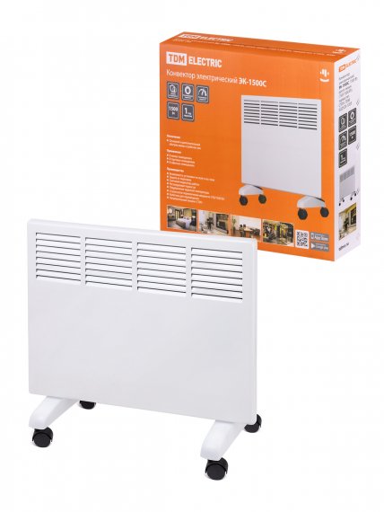 Фотография товара 'Tdm Конвектор электрический ЭК-1500С, 1500 Вт, регулировка мощности (750/1500 Вт), термостат, СТИЧ, SQ2520-1205'