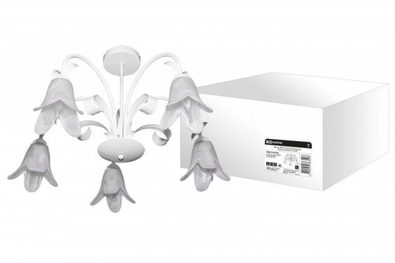 Фотография товара 'Tdm Люстра НCБ-12-04-5х40 «Адель» белый 5х40Вт E14 SQ0370-0018'