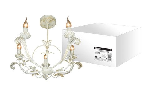 Фотография товара 'Tdm Люстра НСБ-04-02-5х40 «Медея» белый с золотом 5х40Вт E14 SQ0370-0028'
