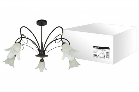 Фотография товара 'Tdm Люстра НСБ-16-01-5х40 «Лира» черный с золотом 5х40Вт E14 SQ0370-0019'