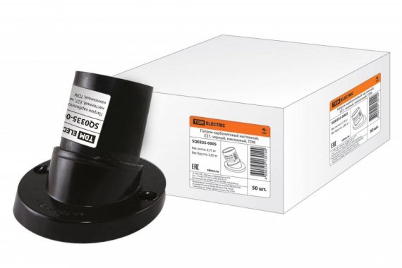 Фотография товара 'Tdm Патрон карболитовый настенный, Е27 SQ0335-0005'