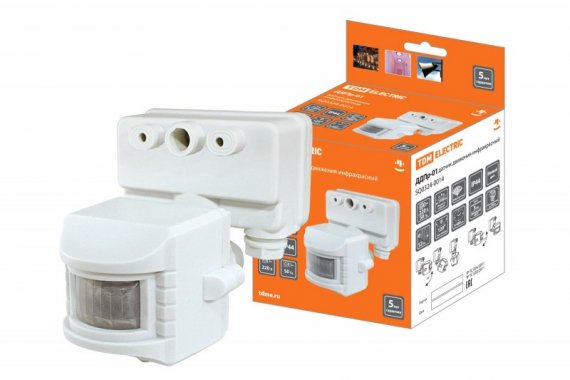 Фотография товара 'Tdm ДДПр-01 (белый) 1100Вт, 5-480с, 12м, 5+Лк, IP44 SQ0324-0014'