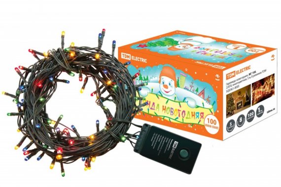 Фотография товара 'Tdm Гирлянда новогодняя, МГ 100, 220 В SQ0361-0005'