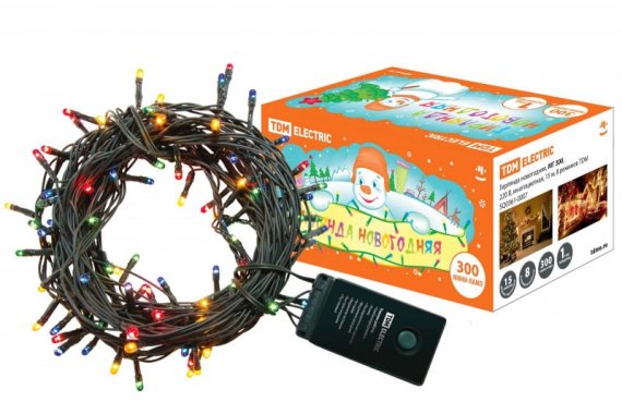 Фотография товара 'Tdm Гирлянда новогодняя, МГ 300, 220 В SQ0361-0007'