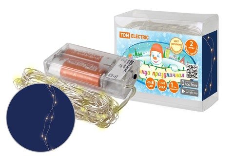 Фотография товара 'Tdm Гирлянда светодиодная "Роса20" 20LED SQ0361-0051'