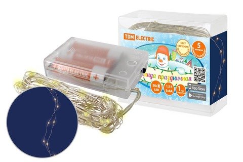 Фотография товара 'Tdm Гирлянда светодиодная "Роса50" 50LED SQ0361-0052'