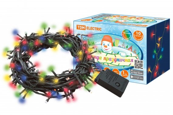 Фотография товара 'Tdm Гирлянда светодиодная СГ100MЗ10 SQ0361-0041'