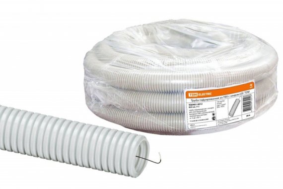 Фотография товара 'Tdm Труба гофрированная ПВХ d 20 с зондом SQ0401-0012'