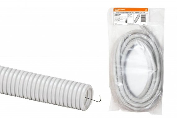 Фотография товара 'Tdm Труба гофрированная ПВХ d 16 с зондом SQ0401-0021'