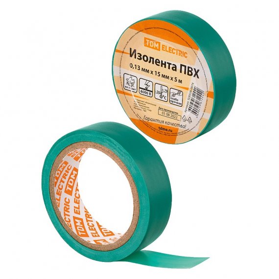 Фотография товара 'Tdm SQ0526-0074 Изолента ПВХ 0,13х15мм'