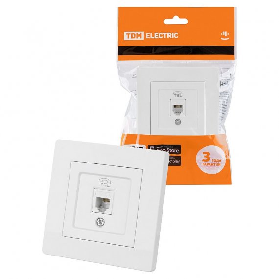 Фотография товара 'Tdm SQ1816-0042 Розетка телефонная RJ11'