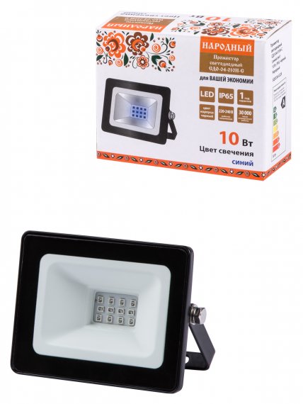 Фотография товара 'Tdm Прожектор светодиодный СДО-04-010Н-С (синий свет) 10 Вт, IP65, SQ0336-0228'